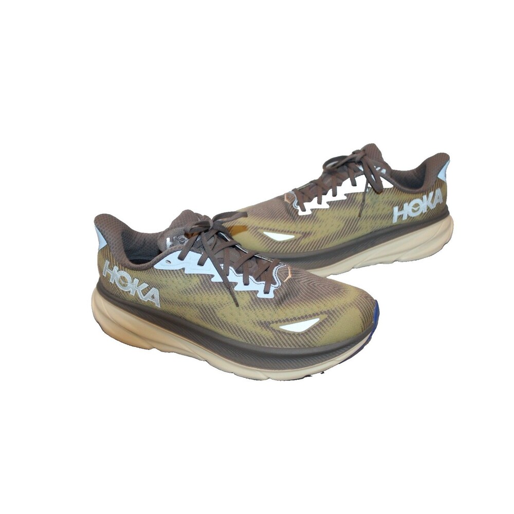 HOKA ONE MEN'S CLIFTON 9 GTX GREEN RUNNING ATHLETIC SNEAKERS 11.5 NWOB